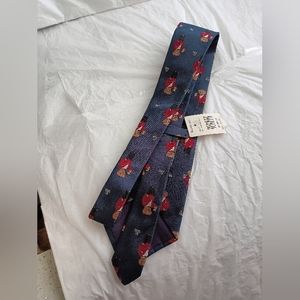 Polo Ralph Lauren Martini Tuxedo Bear Silk Tie Vintage USA new display handmade